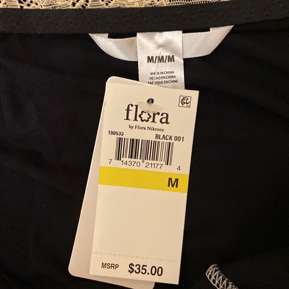 2 nighties. Flora Nikrooz black nightie NWT, Jones NY white nightie - Picture 3 of 9